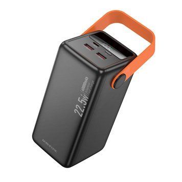 Зовнішній акумулятор BOROFONE BJ66B Magnifico 22.5W+PD20W fully compatible power bank (60000mAh) Black 656-01155 фото