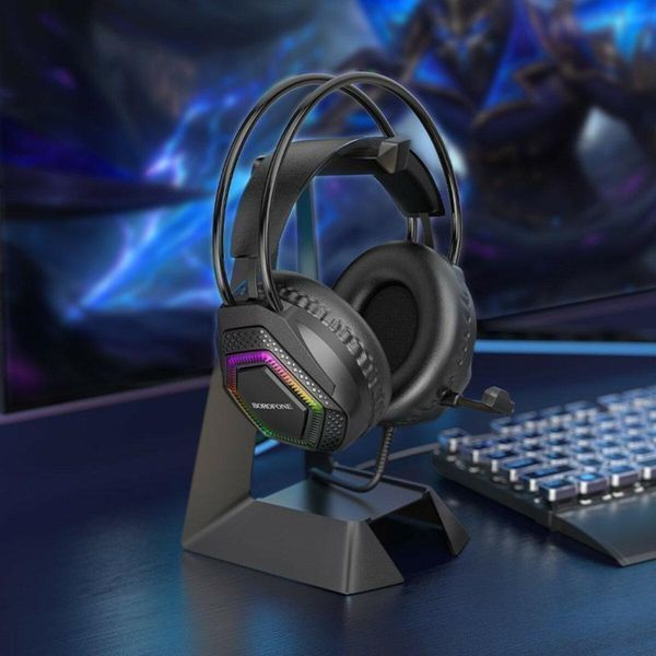 Наушники BOROFONE BO105 Thunder gaming headphones Black 656-01004 фото