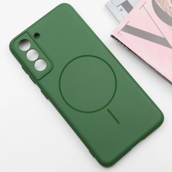 Чохол Silicone Cover Lakshmi Full Camera with MagFit для Samsung Galaxy S21 FE Зелений 555-02044 фото