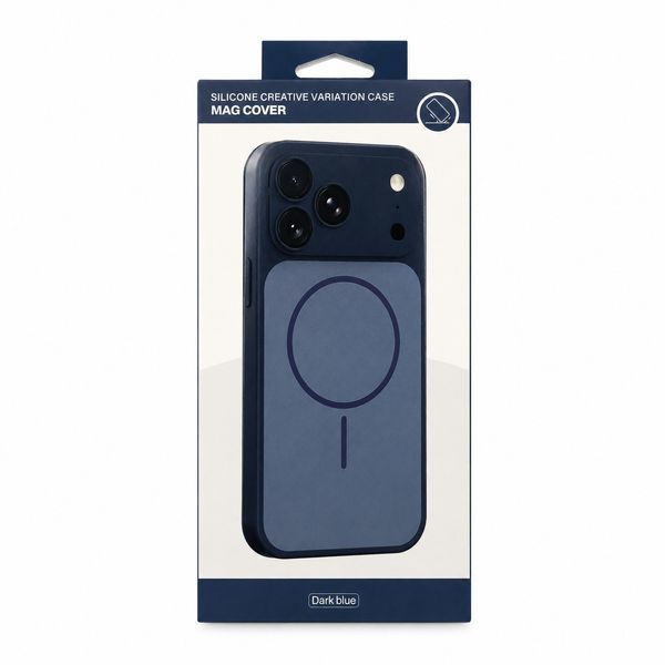 Чохол Silicone Creative Variation Case MAG COVER дизайн 17 Pro для Apple iPhone 13 Pro Dark Blue 666-05265 фото