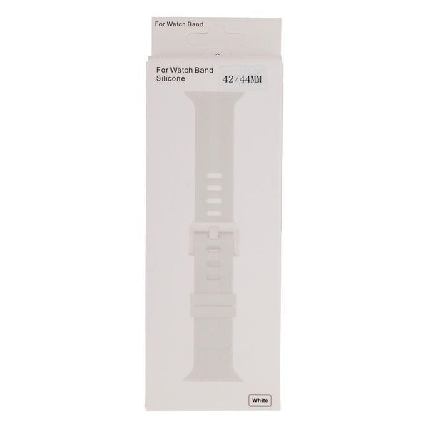 Ремінець Silicone Shine Band для Apple Watch 42/44/45/49 mm White 212-00845 фото