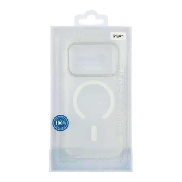 Чехол TPU+PC Goldencis Matte with MagSafe для iPhone 17 Pro White 2020000496748 фото