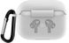 Силиконовый чехол с карабином для наушников AirPods Pro 2 White 203-00128 фото 2