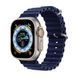 Силіконовий рифлений ремінець Ocean для Apple Watch 42/44/45/49 mm Синій 212-00462 фото