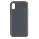 Чехол Leather Gold with Frame для iPhone X/Xs Grey 207-00376 фото
