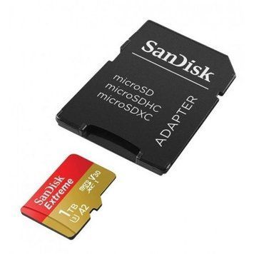 Карта памяти microSDXC (UHS-1 U3) SanDisk Extreme A2 1TB class 10 V30 (R190MB/s,W130MB/s) (adapter SD) SDSQXAV-1T00-GN6MA фото