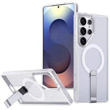 Чехол TPU Breeze with MagSafe stand для Samsung Galaxy S26 Ultra Transparent 777-09256 фото