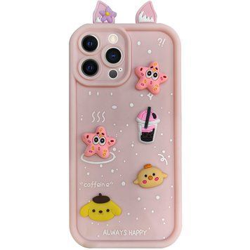 Чохол TPU Toys Case with Ears для Apple iPhone 16 (6.1") Light Pink 208-05350 фото