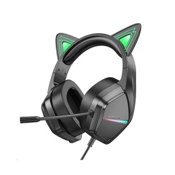 Наушники BOROFONE BO106 Cute cat ear luminous gaming headphones Elf Cat 656-01005 фото