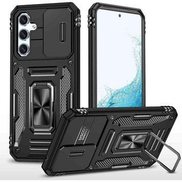 Ударопрочный чехол Camshield Army Ring для Samsung Galaxy S22 Black 777-05056 фото
