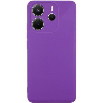 Чехол TPU GETMAN Liquid Silk Full Camera для Xiaomi Redmi Note 14 4G (Int. version) Фиолетовый / Purple ILSO-00000077860-11 фото