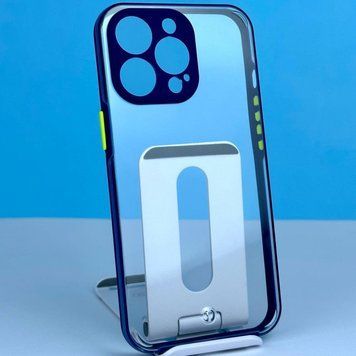 Накладка Totu Transparent з закритою камерою IPhone 11 Pro Max Синій 208-02015 фото