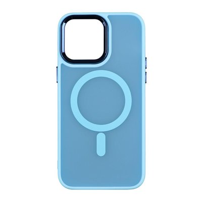 Чохол Space Magnetic Color з Magsafe для iPhone 15 Блакитний 214-00721 фото