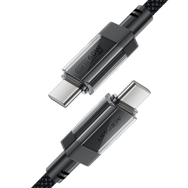 Дата кабель Acefast C12-03 Type-C to Type-C 60W (1.2m) Black ILSO-00000088092-1 фото