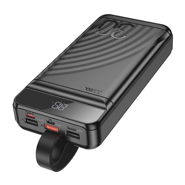 Power Bank Hoco J123B Element 22.5W+PD20W with digital display 30000 mAh Чорний 656-03287 фото