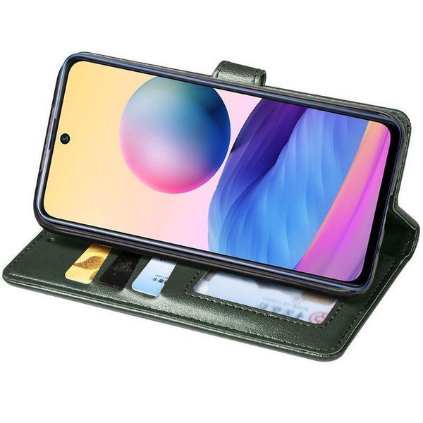 Шкіряний чохол-книжка GETMAN Gallant (PU) для Xiaomi Redmi 15C (EU) Зелений 777-07850 фото