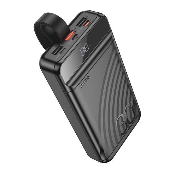 Power Bank Hoco J123B Element 22.5W+PD20W with digital display 30000 mAh Чорний 656-03287 фото