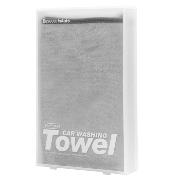 Мікрофібра Baseus Easy life car washing towel（40*40сm Two pack）Grey 656-00541 фото