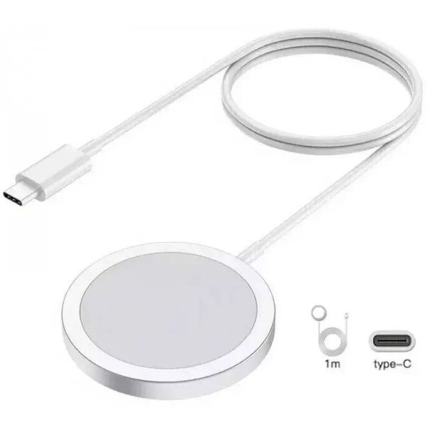 Беспроводное зарядное устройство MagSafe Charger для iPhone Белое 209-00158 фото