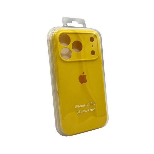 Силіконовий чохол з закритою камерою для iPhone 17 Pro Max Canary Yellow 666-04324 фото