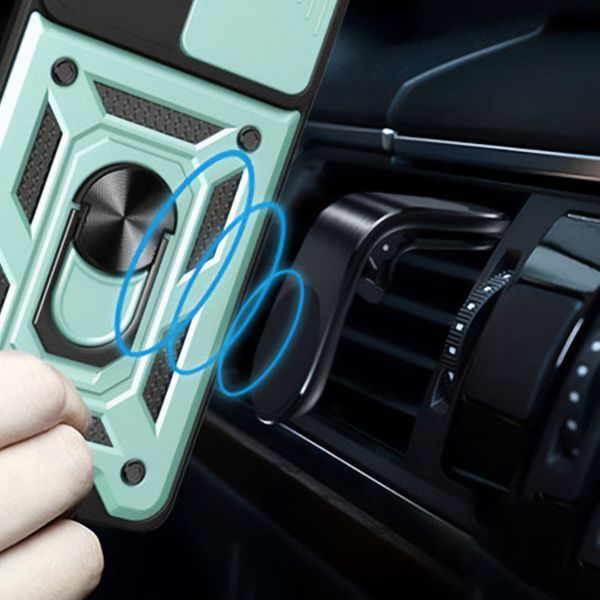 Ударостійкий чохол Camshield Serge Ring для Xiaomi Redmi 10C Green 777-04600 фото