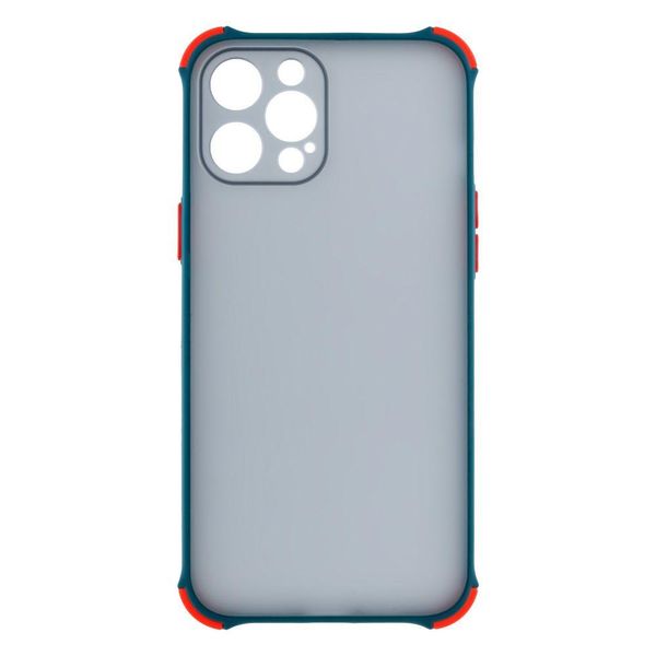 Силіконовий чохол TOTU Armor Dark with Frame для iPhone 12 Pro Max Зелений 208-00970 фото