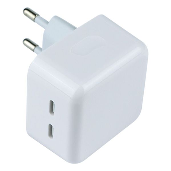 Мережевий зарядний пристрій 50W Dual USB-C Power Adapter Білий 209-00145 фото