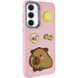 Чехол TPU Leather Toys для Xiaomi Redmi 14C / Redmi A4 / Poco C75 Capybara / Pink 555-00898 фото