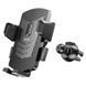 Автодержатель для телефона HOCO CA86 Davy one-button air outlet car holder Black 6931474751485 фото 5