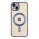 Чехол TPU Metallic Chrome Full Camera with Magsafe для iPhone 13 Dark Blue 214-02870 фото