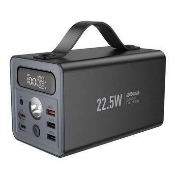 Power Bank Hoco J138 Distant 22.5W+PD20W+DC12V 60000 mAh Чорний 656-03288 фото