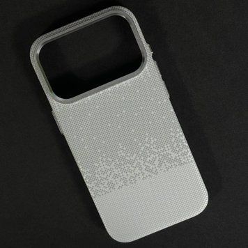 Чехол Elite Carbon Matte BOX Magnetic для iPhone 17 Pro Max Grey White 208-06374 фото