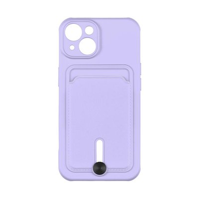 Чехол Colorfull Pocket Card с карманом для карт для iPhone 14 Elegant Purple 208-01875 фото