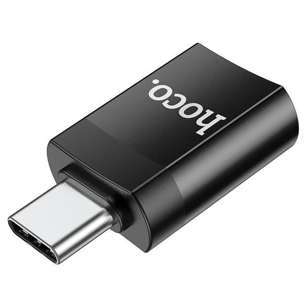 Перехідник Hoco UA17 Type-C Male to USB Female USB3.0 Чорний ILSO-00000055827-1 фото