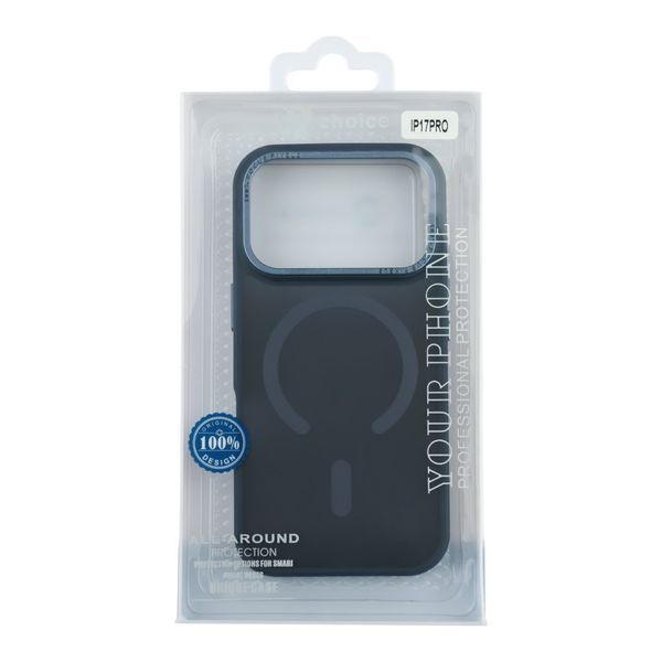 Чехол TPU+PC Goldencis Matte with MagSafe для iPhone 17 Pro Dark Blue 2020000496762 фото