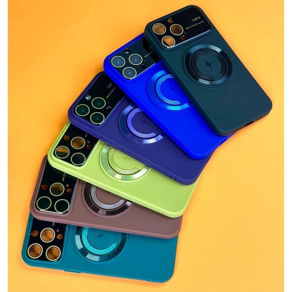 Чехол HD Glass Film Lens Separate Camera with MagSafe для iPhone 13 Pro Green 214-02054 фото