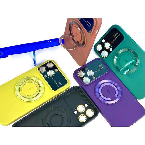 Чехол HD Glass Film Lens Separate Camera with MagSafe для iPhone 13 Pro Green 214-02054 фото