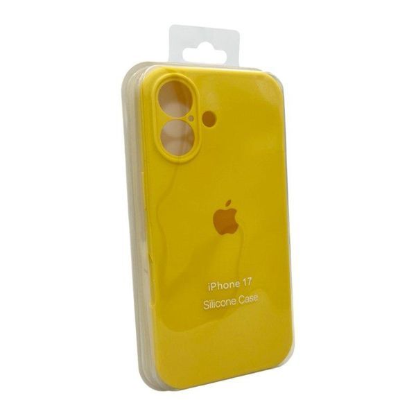 Силиконовый чехол с закрытой камерой для iPhone 17 Sunny Yellow 666-04225 фото