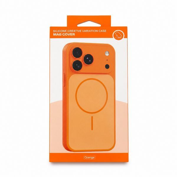 Чохол Silicone Creative Variation Case MAG COVER дизайн 17 Pro для Apple iPhone 13 Pro Orange 666-05267 фото