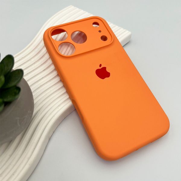 Силіконовий чохол з закритою камерою для iPhone 17 Pro Max Papaya 666-04325 фото