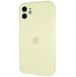 Силиконовый чехол с закрытой камерой для iPhone 12 Pale Yellow 208-00803 фото