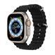 Силіконовий рифлений ремінець Ocean для Apple Watch 42/44/45/49 mm Чорний 212-00464 фото