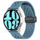 Ремінець Универс 22mm Silicone With Magnetic для Samsung/Amazfit/Huawei Sapphire Blue 212-02787 фото