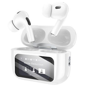 Бездротові навушники BOROFONE BW76 Brocade true wireless ANC noise reduction touch screen BT headset Champagne White 656-03837 фото