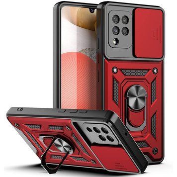 Ударостійкий чохол Camshield Serge Ring для Samsung Galaxy A22 4G / M32 Red 777-04695 фото