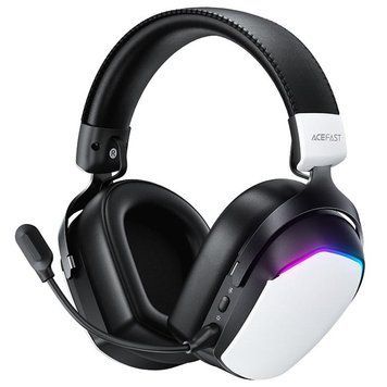 Накладні бездротові навушники Acefast H11 Gaming (Bluetooth+3.5mm+2.4G) White ILSO-00000085438-1 фото