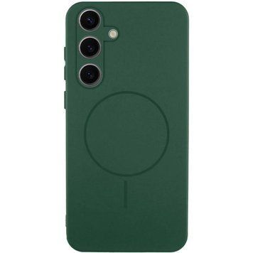 Чохол Silicone Cover Lakshmi Full Camera with MagFit для Samsung Galaxy S26+ Dark green 777-09208 фото