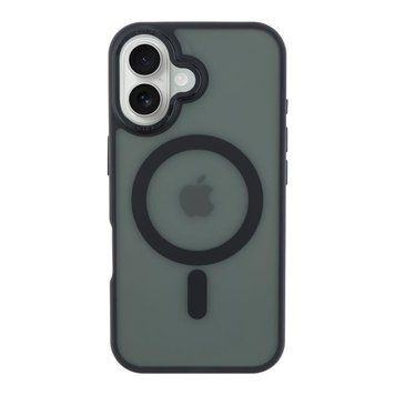 Чехол TPU+PC Goldencis Matte with MagSafe для iPhone 16 Black 214-03402 фото