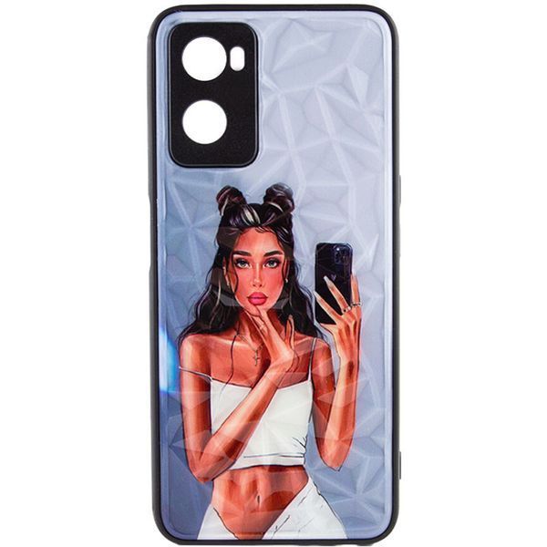 TPU+PC чохол Prisma Ladies для Oppo A57s / A77s Black in White 777-07173 фото