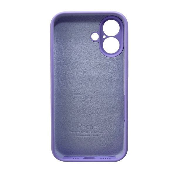 Силиконовый чехол с закрытой камерой для iPhone 16 Elegant Purple 666-05468 фото